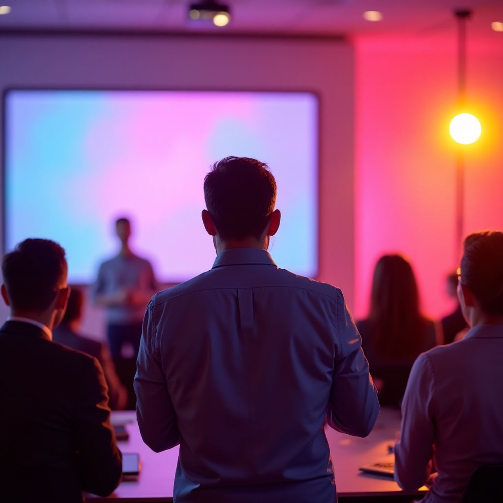 Şirketimizin kurucusu bir konuşma yapıyor